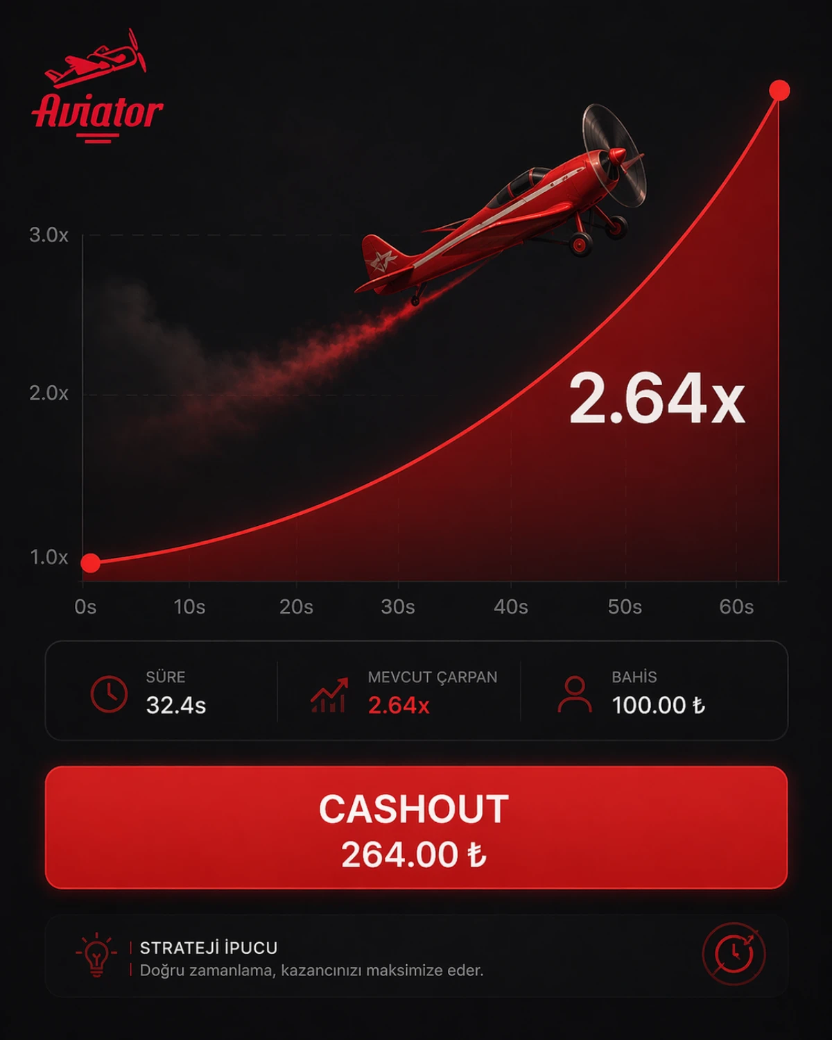 Aviator crash oyunu kapak görseli